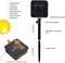 2 Pack Outdoor Solar String Lights, 39.4 FT 120 LED Solar Powered Decorative Fairy Lights with 8 Modes, Waterproof Black Wire Light for Thanksgiving, Patio, Yard, and Party, Orange